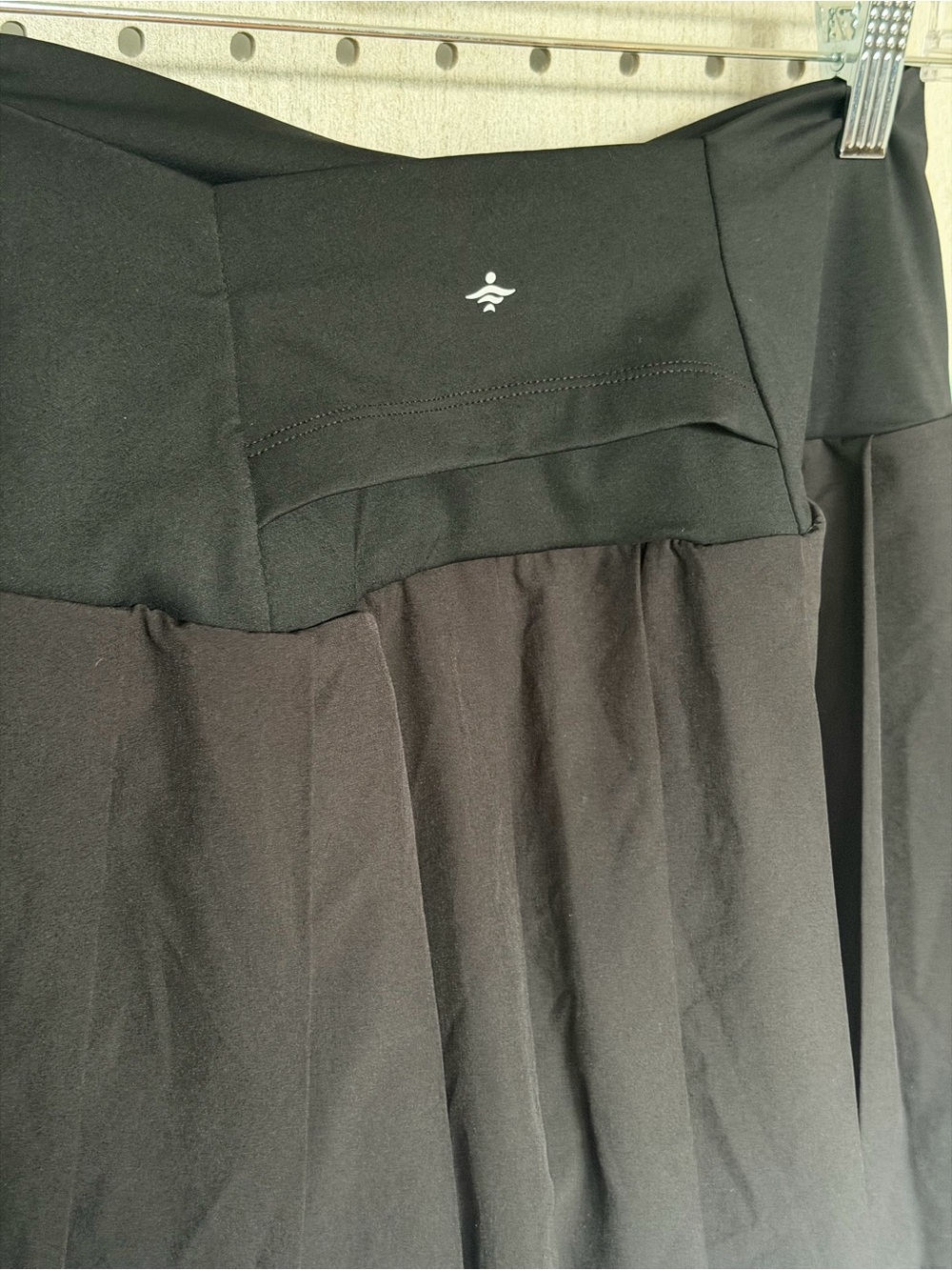 HALARA Black Pleated Athletic Skort with Built-In Shorts - Picture 7 of 10